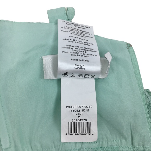 David's Bridal Short Tank Lace Dress w/ V Neckline - Picture 7 of 7